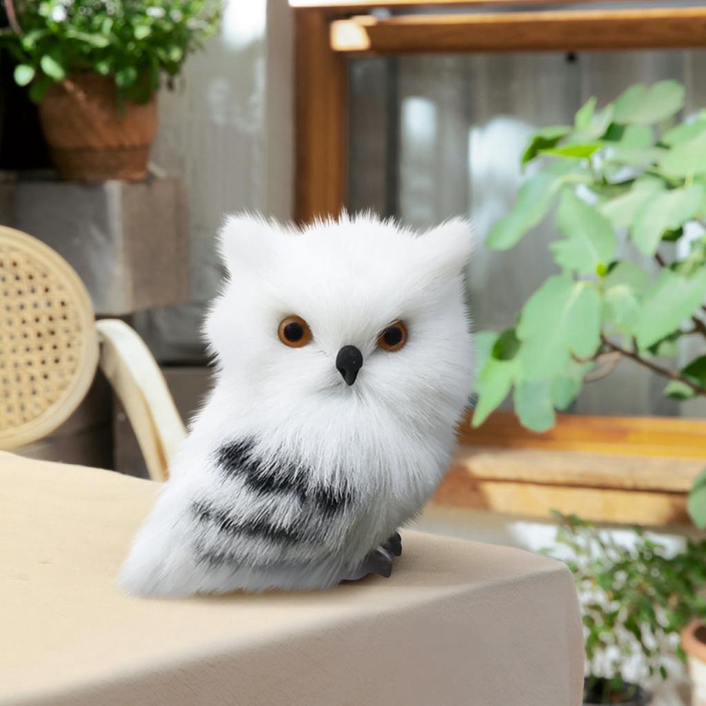 Simulovaná sova zvířecí model dekorativní ozdoba