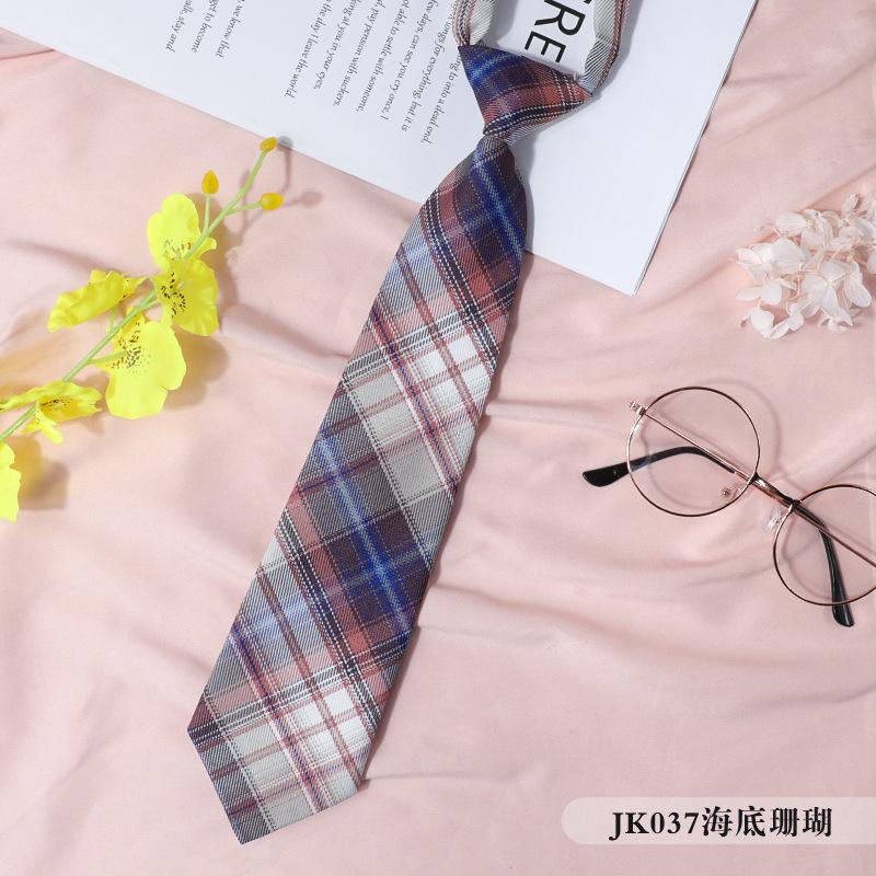 Jk Japonský kostkovaný Černý motýlek Obojkový provázek Dámská kravata Kolejní styl Streamer Motýlek Koš Ins Námořnický oblek