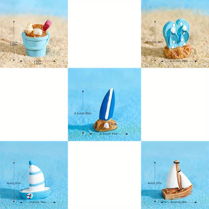 

Украшения из смолы для морского пляжа, летний аквариум, ландшафтный дизайн, средиземноморская серия, детские пляжные игрушки, аксессуары для кукольных домиков