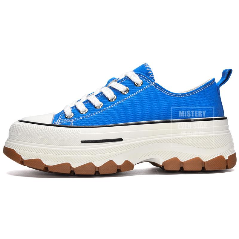 

Hot-selling spring new thick-soled heightening wave-soled canvas shoes 1234 40