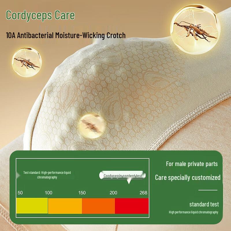MiiOW Men's Cordyceps Care Anti-Damp Boxer Briefs