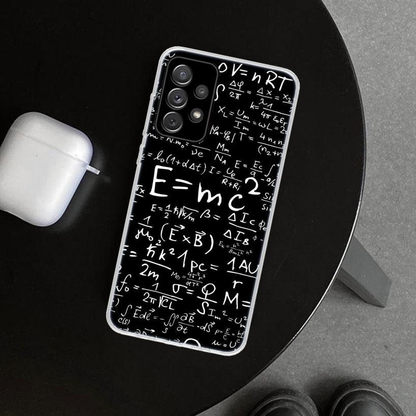 Physics Chemical Mathematics Phone Case for Samsung Galaxy A17 A16 A26 A36 A56 A57 A37 A15 A25 A35 A55 A14 A24 A34 A54 A13 A23 A
