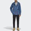 Adidas Originals Trefoil Solid Sport Casual Hooded Jacket Men Outerwear Blue FR9280