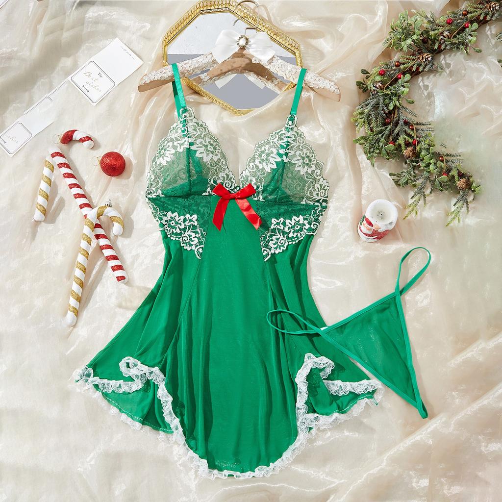 Ladies Lace Sexy Lace Lace Design Loungewear