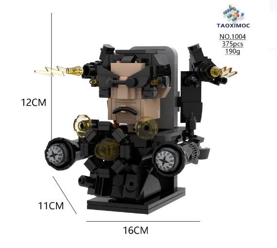 Skibidi Toilet MOC Abstract Robot Building Blocks Compatible With  Titan Drill Man Model Bricks Toys