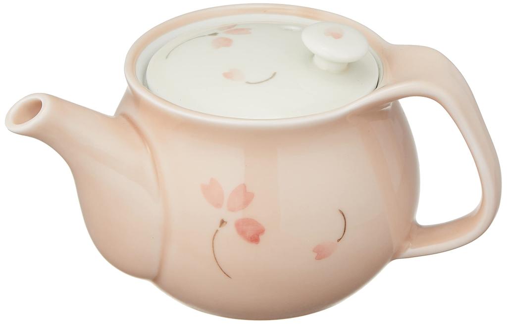 RAO3Z Ranchant (U) Easy-Pour Teapot, Multicolor, 15x11x9cm, Pink Glaze, Arita Ware, Made In Japan