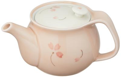 RAO3Z Ranchant (U) Easy-Pour Teapot, Multicolor, 15x11x9cm, Pink Glaze, Arita Ware, Made In Japan