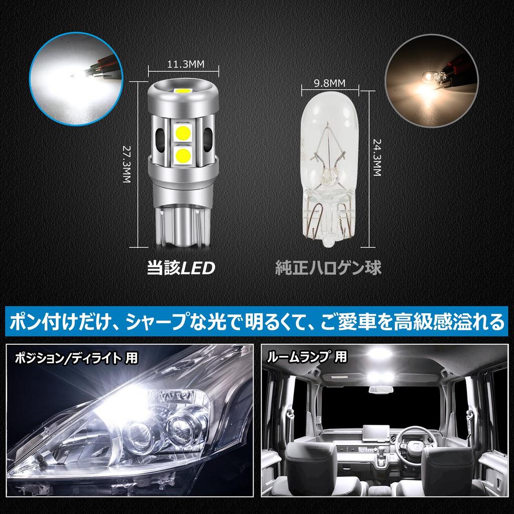 [Ultra High Brightness] OPPLIGHT T10 LED Position Delight Room Lamp