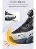 Boys' Winter 2025 Cotton & Velvet Warm Leather Running Shoes