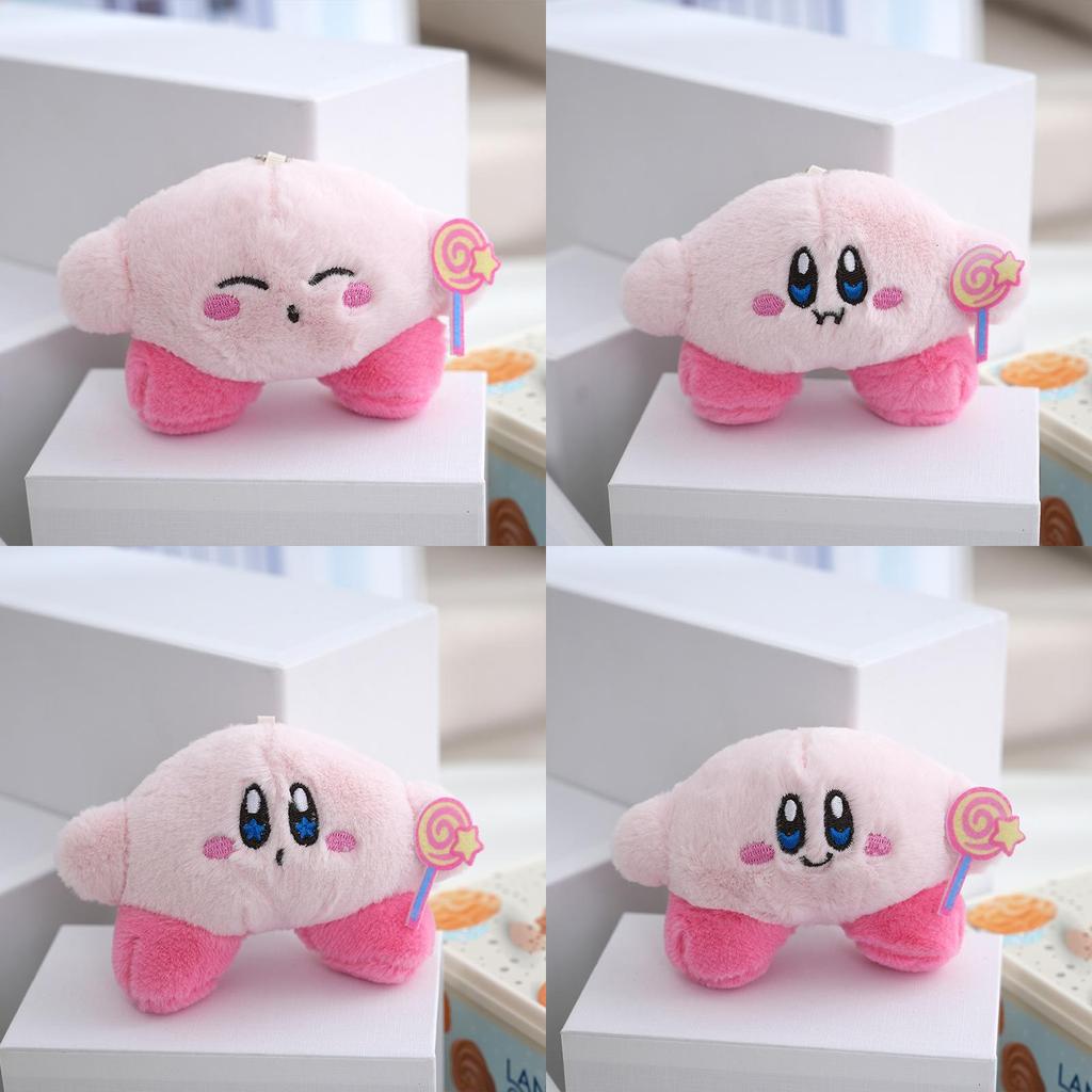 Adorable Star Kirby Plush Toy Keychain Cute Backpack Doll Soft Stuffed Animal