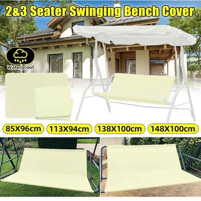 2/3 Seat Patio Swing Cover Chair Bench Replacement Cover for Swing Seat,Waterproof Heavy Duty Swing Seat Cover