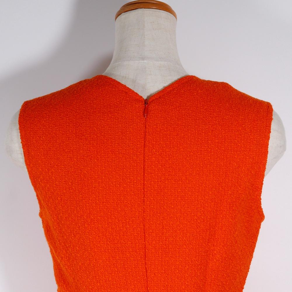 CHANEL Dresses and jackets setup P05827V04371 95P Orange tweed Women Used