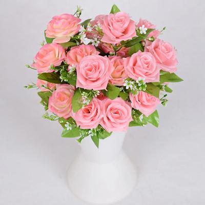 1 Buquê de Flores Artificiais Não Murcha Elegante 12 Cabeças Decorativas Lindas Faux