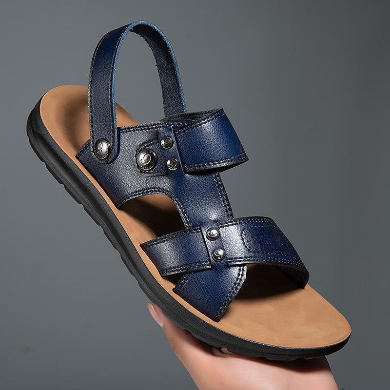 Fashion New Arrival Casual Sandals for Men Breathable Mens Slippers Comfortable Beach Sandals Dual-Purpose Male Summer Flats Flip-flops