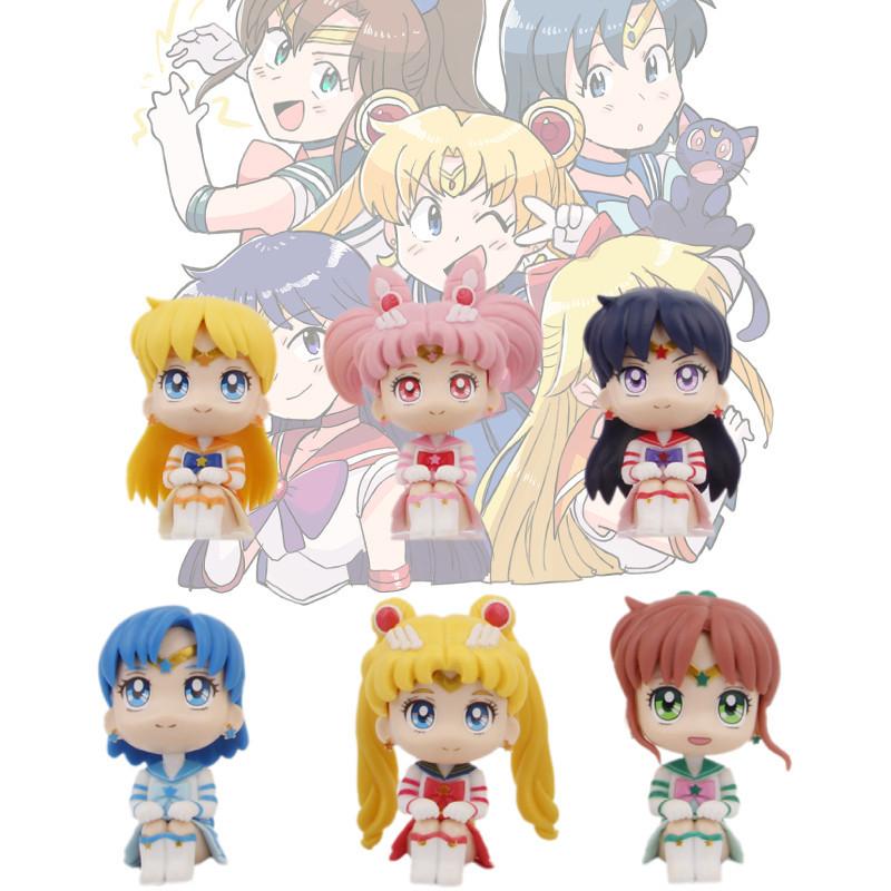 Usagi Tsukino Sitting Pose Pvc Figure Adorable Anime Car Decoration
