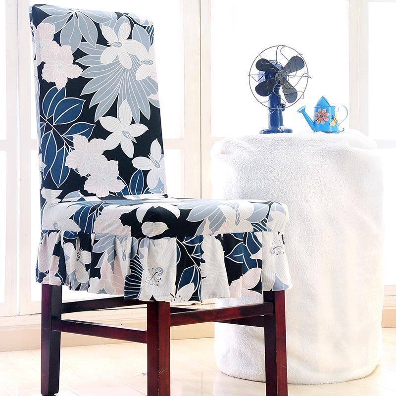 Elastic One-piece Skirt Chair Cover Short Skirt Chair Cover Hotel Hotel Anti-stained Chair Cover Wedding