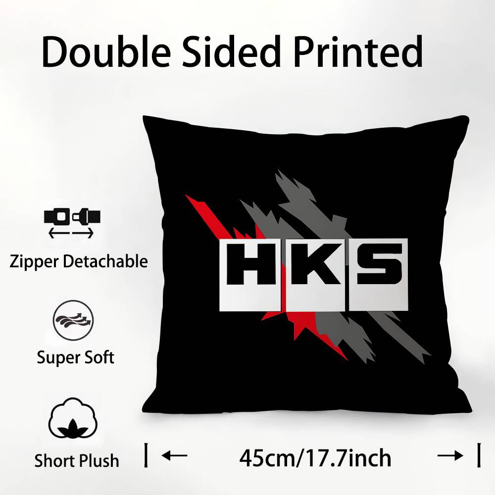 Luxury H-H-Hks Cool Pillow Case Square Double‑Sided Print Cushion Case For Sofa Home Bedchamber Decor Gift