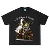 Auf zum Tumult Frosch Waschbär Gans Reitend Dackel T-Shirt Unisex Unisex Vintage T-Shirt Lässige Lockere Baumwoll-T-Shirts Oberteile