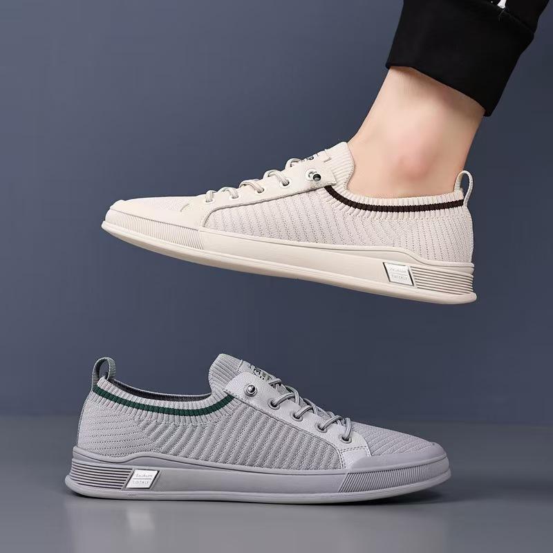 Men's Shoes for Autumn Breathable and Trendy Sports Shoes for Odor Soft Sole Non-slip Ultra-thin Breathable Casual Shoes