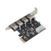 PCIE To USB3.0 Expansion Card 4 Ports PCI Express X1 Interface High Speed Stable Transfer Adapter Card