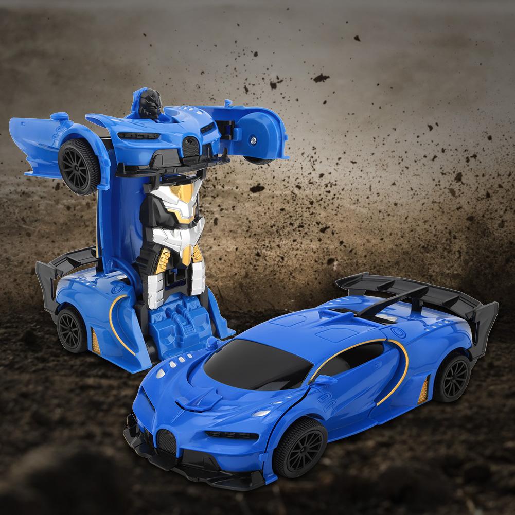 1:22 Electric Remote Control Toy Transforming Car Model Kids Simulation Toys Dark Blue