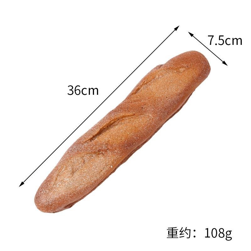 PU-Simulation Französisches Roggenbrotmodell Künstliches Brot Fake-Kuchen Bäckerei-Ausstellungsstücke Ornamente Foto-Requisiten Festival-Deko