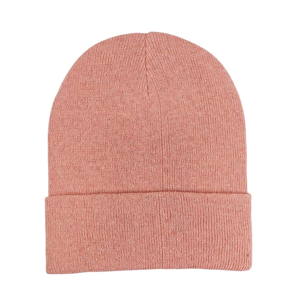 Custom Plain Knit Beanie Soft Winter Hat with 58 Colors Ready Stock Embroidery Logo