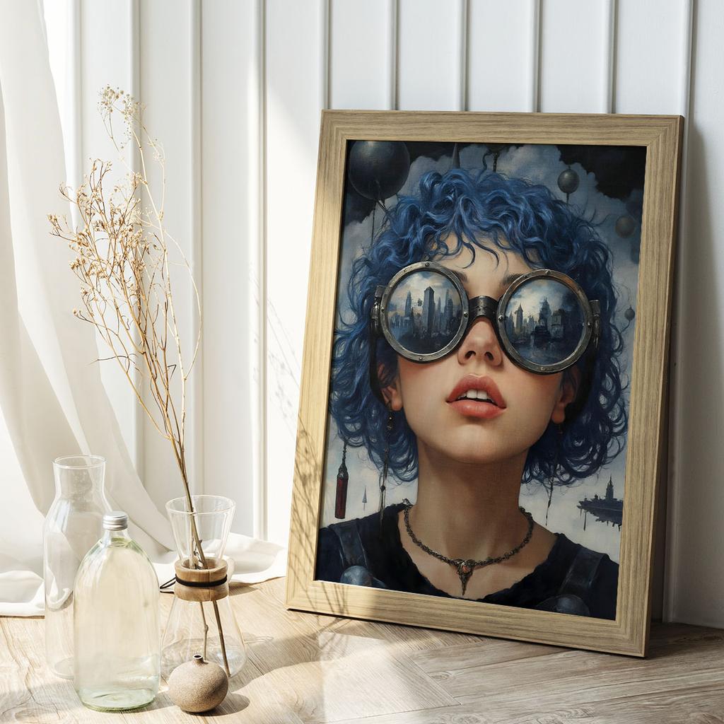 Futuristic Portrait Poster