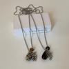 Fashion Spotted Tiger Eye Stone Irregular Pendant Necklace for Women Long Chain Girls Charm Aesthetic Jewelry Accessories