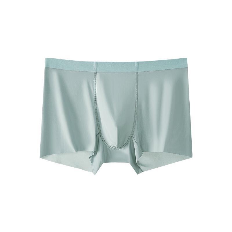 

Мужские бесшовные боксеры из ледяного шелка – Ультратонкие, дышащие, суперэластичные, со средней посадкой и квадратным вырезом для ног. 3XL светло-зеленый