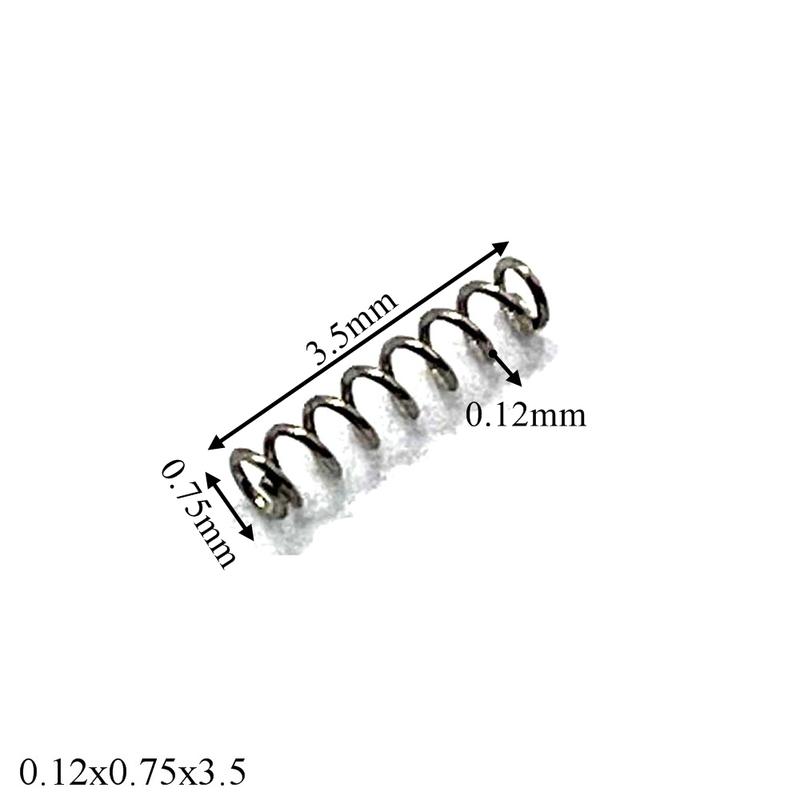 10pcs Watch Spring Precision Small Spring Strap Button Springs Wire Diameter 0.12-0.15MM