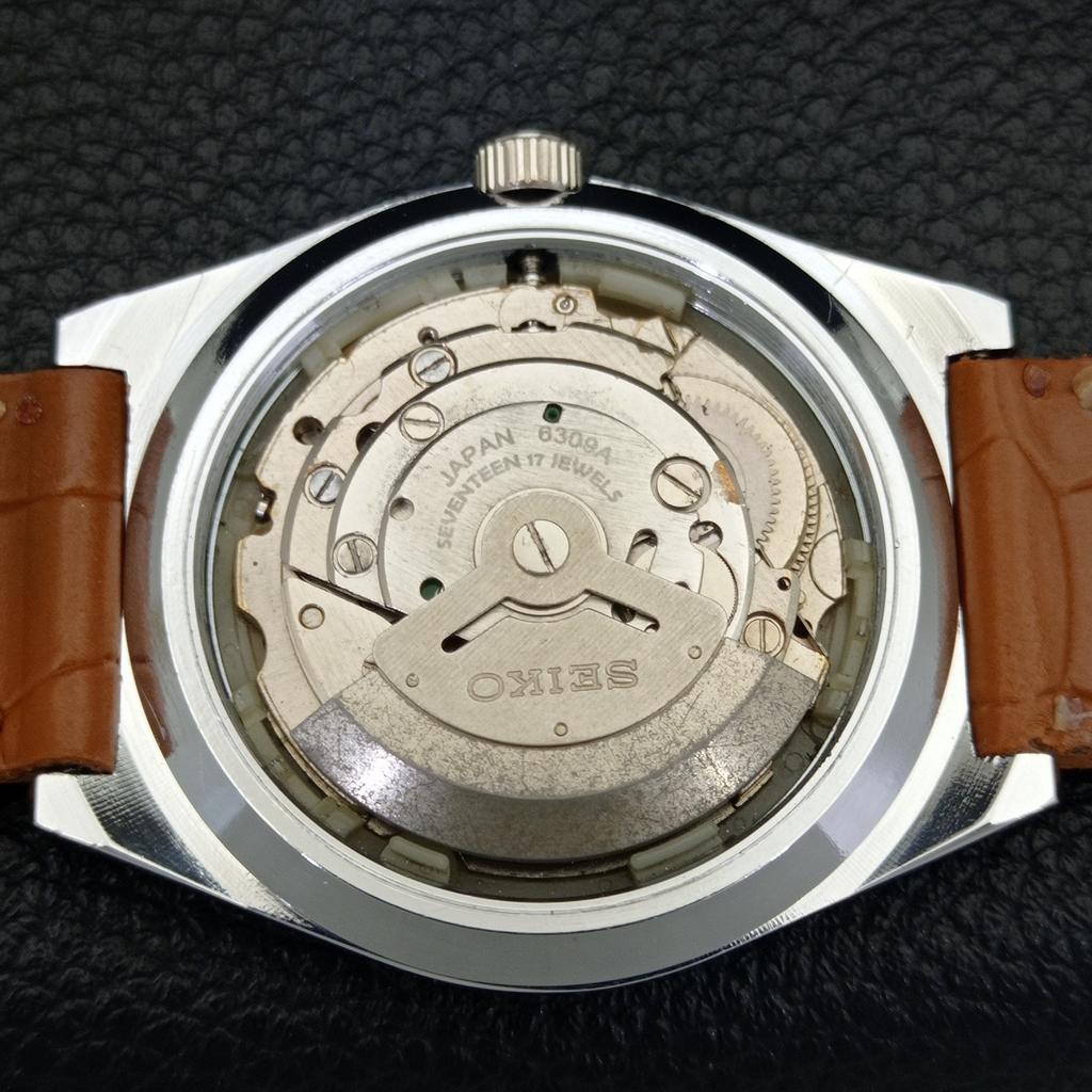 Seiko 5 AUTOMATIC VINTAGE REFURBISHED 6309A JAPAN MENS YELLOW WATCH A440890-4 Sk-a440890