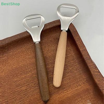 Wooden Handle Stainless Steel Bottle Opener, Beer And Soda Drink Opener