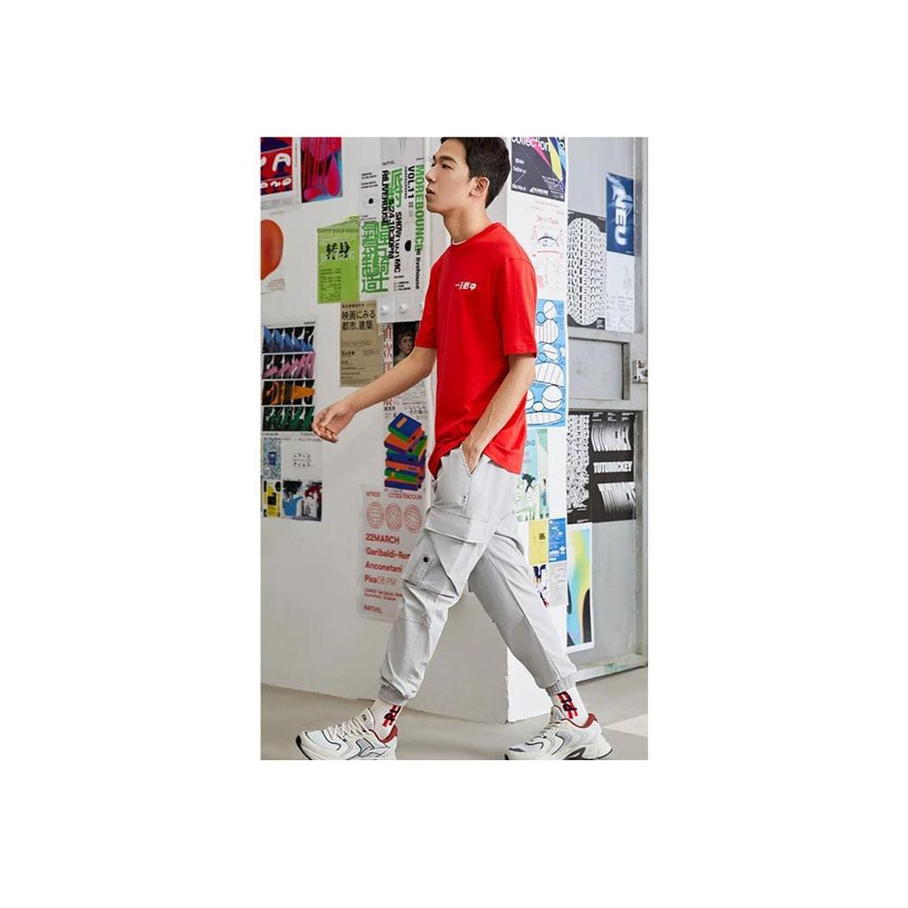 Li-Ning Casual Breathable Sports Print Short Sleeve T-Shirt Men Tops AHSRC01-2