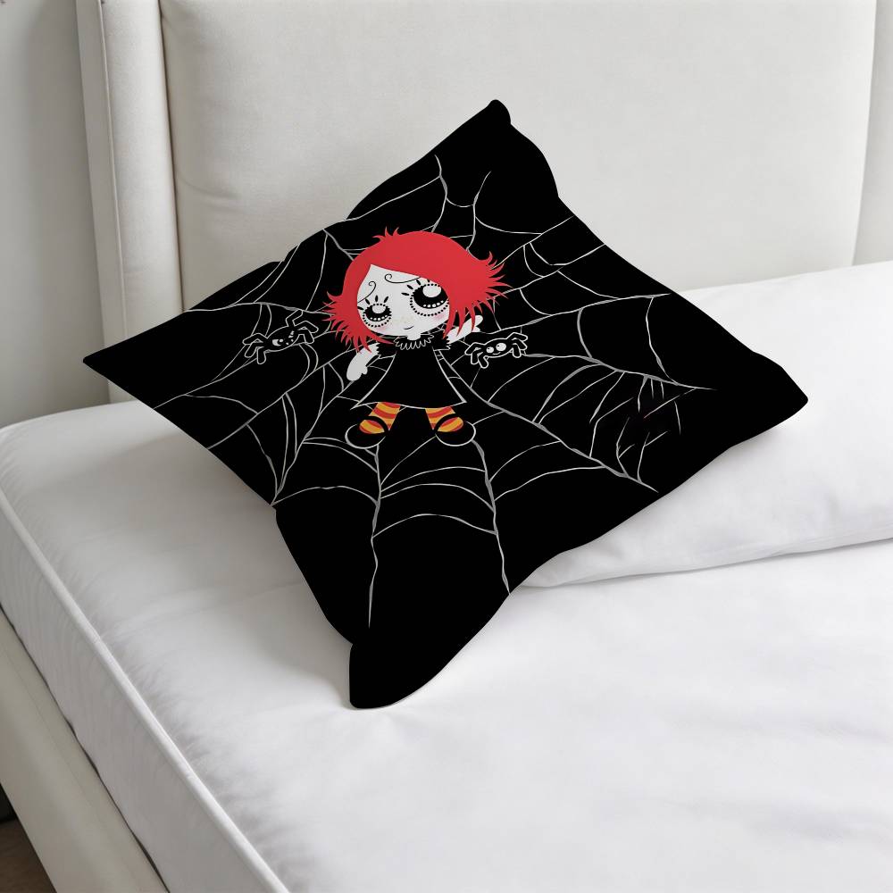 RRuby Gloom Gothic Cute Decorative Square Pillow Cover Modern Cushion Case for Living Room Bedroom