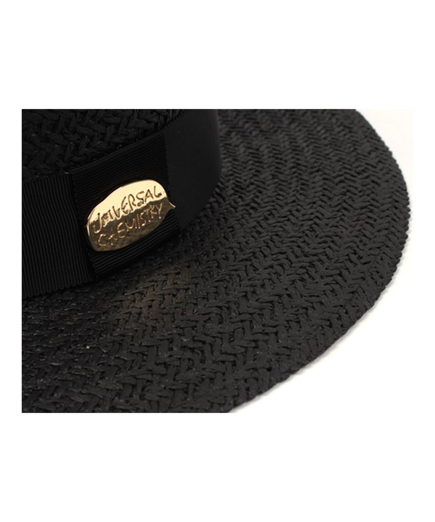 Black Flat Panama Hat