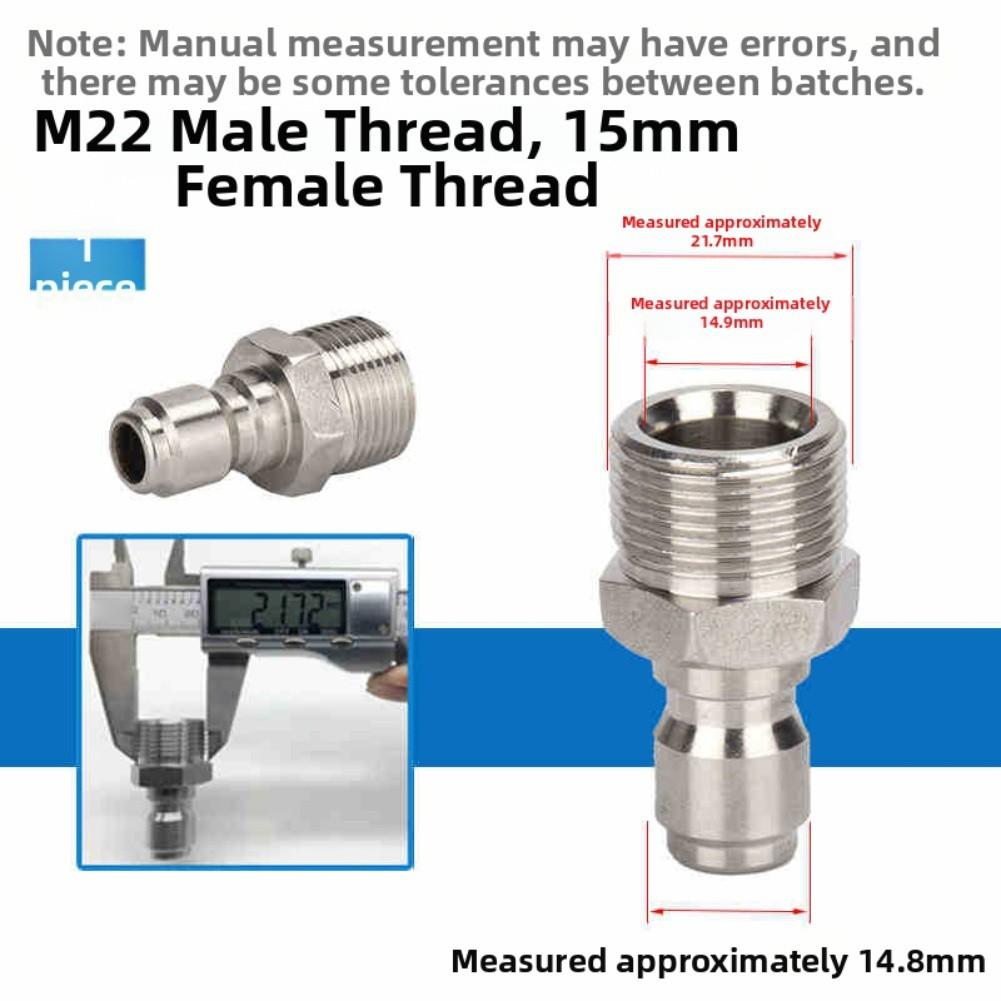 High Pressure Hose Connector Quick Swivel for Car Washing Machine Fittings outside