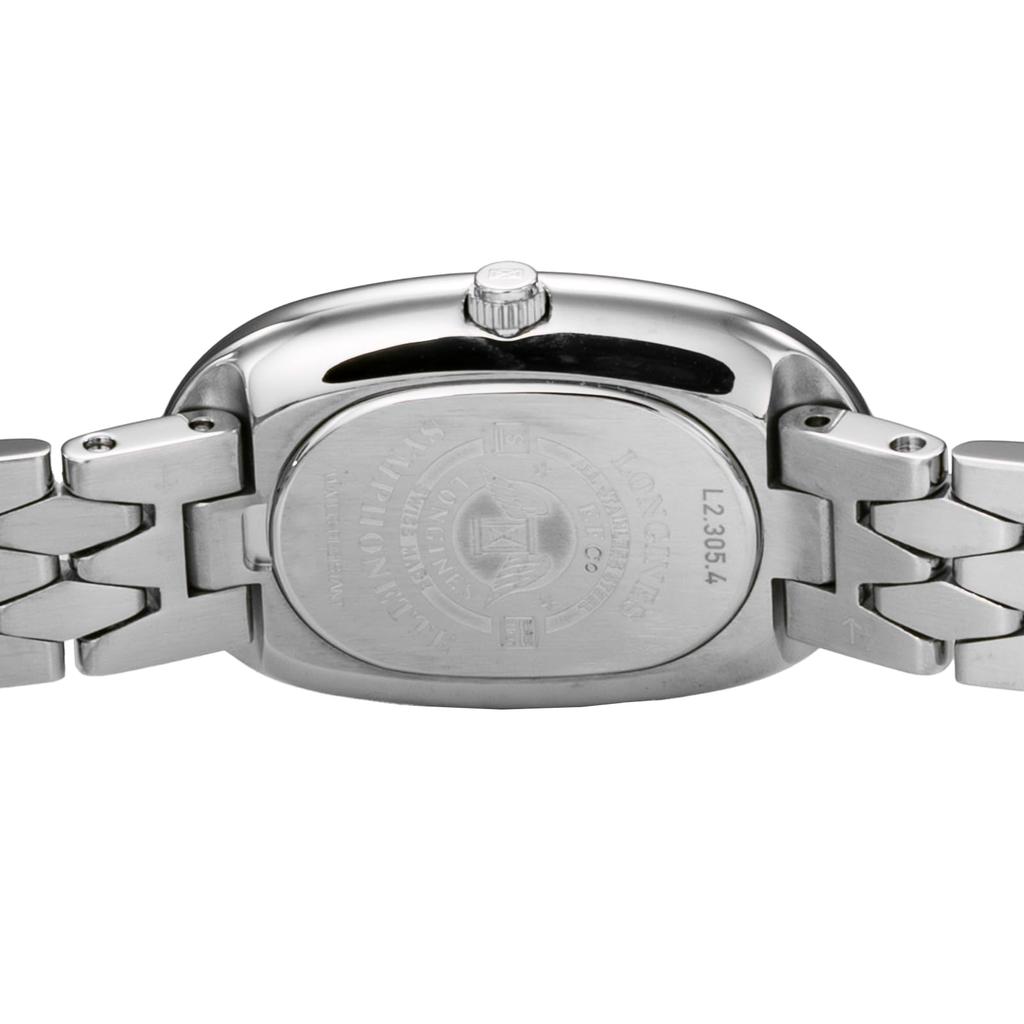 Longines Symphonette Quartz Water Sapphire White Pearl Stainless Women's Watch, Resistant, Crystal, Dial, Steel, Silver, L2.305.4.83.6 [Used]