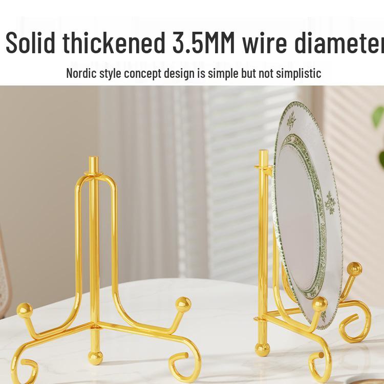 Runder Dekoteller & Bilderrahmenständer - Display für Teller, Uhren, Ornamente und Teekuchen