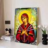 Virgin Mary Diamond Art Set, 5D Religious Diamond Painting DIY Rhinestone Cross Stitch Craft Decoration Home Wall Mural