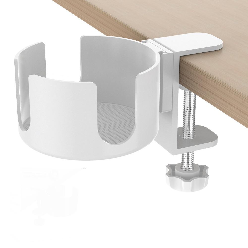 New Punch-free Desk Cup Holder Clamp Anti-Spill Removable Large Cup Mug Holder Adjustable Household Desk Drink Bottle Holder