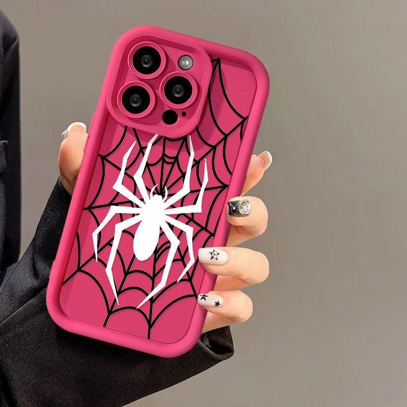 White Spider Suitable for iPhone16ProMax Phone Case 14 Apple 13 Frosted 12/15 Premium 11 Case