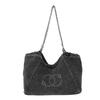 Denim Commuter Tote in Koreaanse Stijl: Retro Grote Capaciteit Okselketting Schoudertas