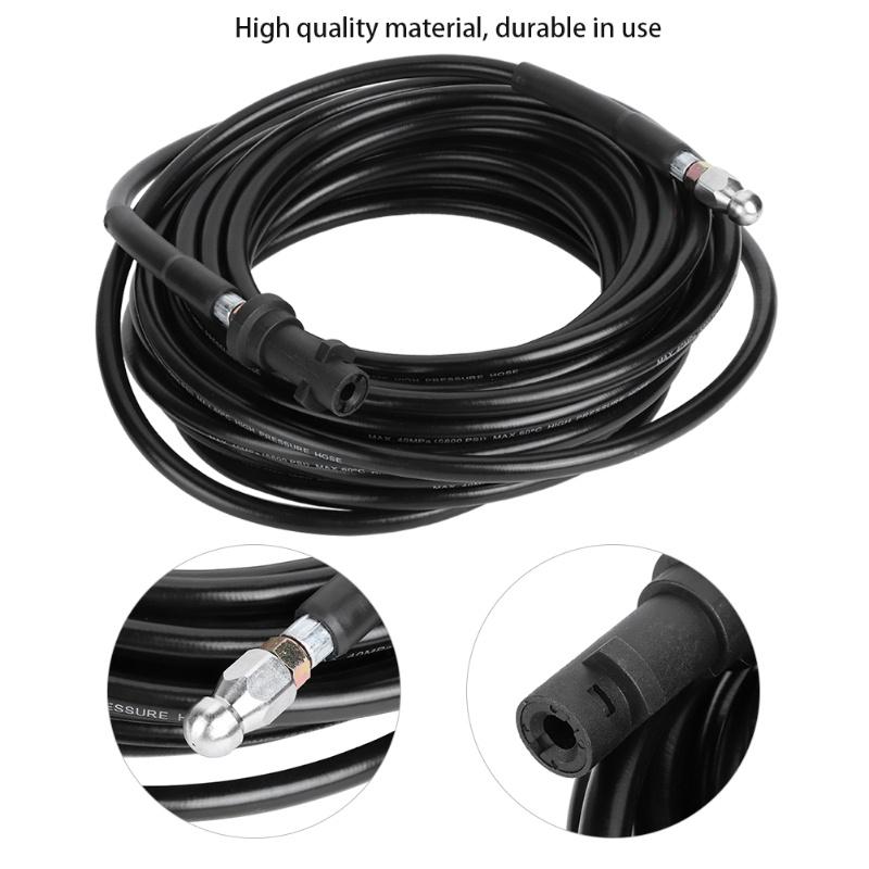 15m High Pressure Cleaning Hose Sewer Drain Pipe Cleaning Tool Fit For Karcher K Series