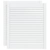 Cabinet Doors with Louvered Design 2 Pcs White 69 X 59.4 Cm Solid Wood