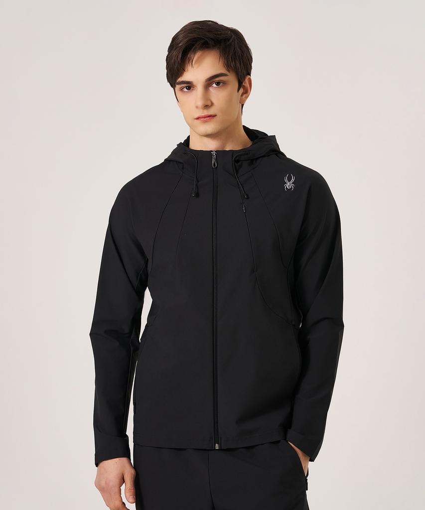 Spyder Men'S Double Face Training Zip-Up Hoodie Splpcnft202Mblk