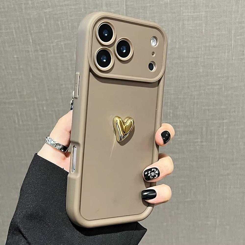 Für Xiaomi Mi Poco X3 Nfc X5 Pro 5g F3 M3 Mädchen 3D Gold Liebesherz Matte Hülle X3pro X5pro Silikon Stoßfeste Rückseite Poko X 3