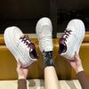 Leather platform white shoes women's 2025 new autumn and winter velvet versatile small board shoes heightening casual sports shoes