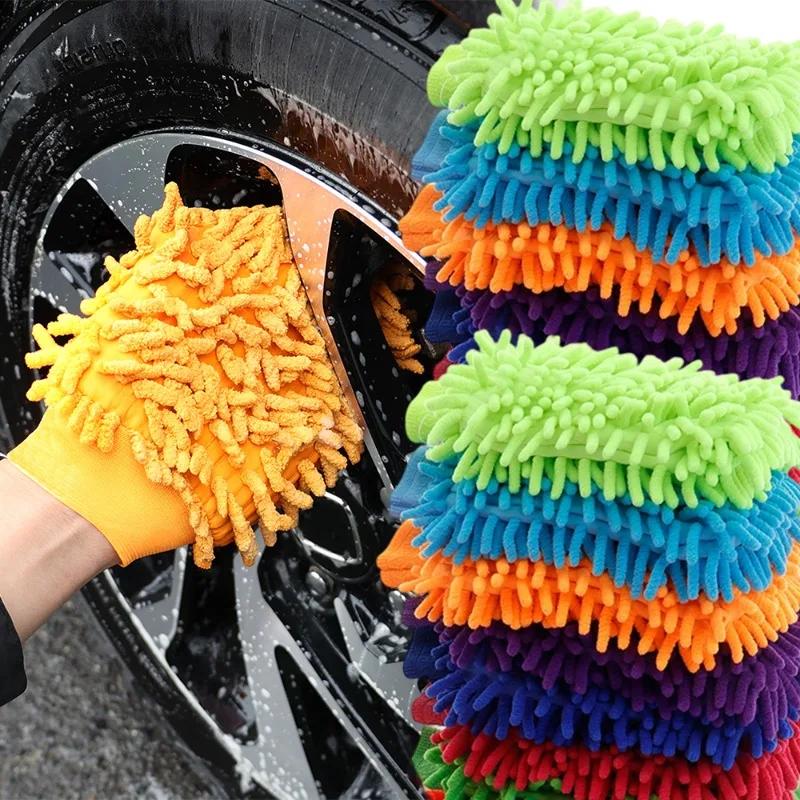 Car Wash Gloves Washing Wiper Car Cleaning Towel Auto Dust Washer Mitt Microfiber Gloves Car Wash Household Washing Amagi