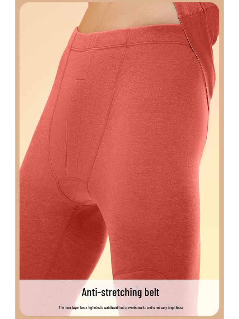 Herre Svart Gull Kasjmir Silke Termisk Undertøyssett - Høy Elastisitet, Tykk Høst Rund Hals Topp og Bukser